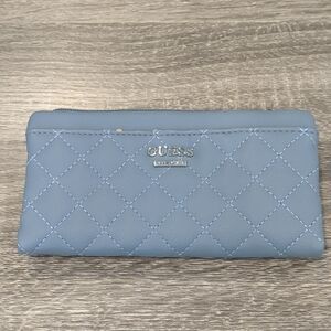 Guess Light Blue Quilted Wallet